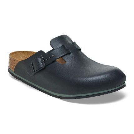 Birkenstock Boston Pro Leather in Black  Unisex Footwear