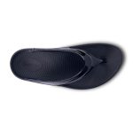 OOFOS Women's OOmega OOlala Thong Sandal in Black - Image 7