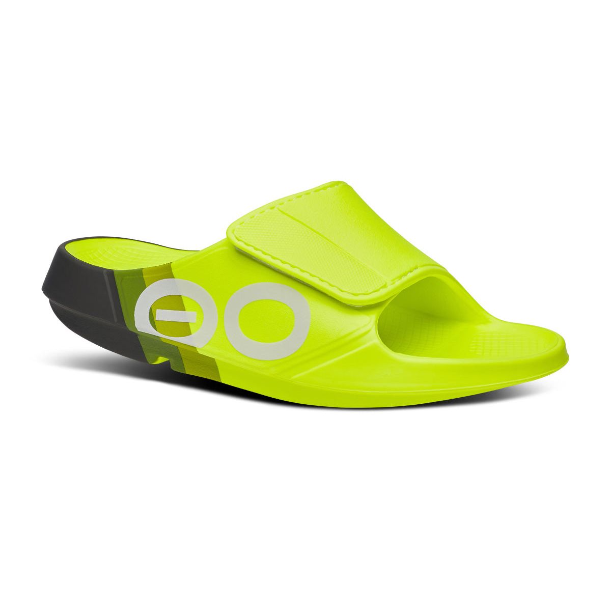 1553ELERAL_shot2 OOFOS Unisex Ooahh Sports Flex Sandals in Electro Rally - Image 1