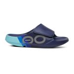 OOFOS Unisex Ooahh Sports Flex Sandals in Sky Rally - Image 3