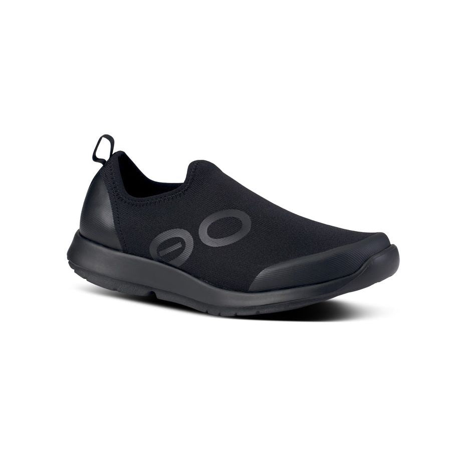 5075BLACK_shot2_932x680_0ccba414-66ea-43f6-ac24-e8c071cb2730 OOFOS Women's OOMG Sport Low Shoe in Black - Image 1