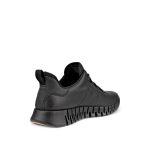 ECCO Men's Gruuv Leather Gore-Tex Sneaker | Black - Image 4