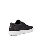 ECCO Men's Soft 60 Leather Sneaker | Black - Image 4