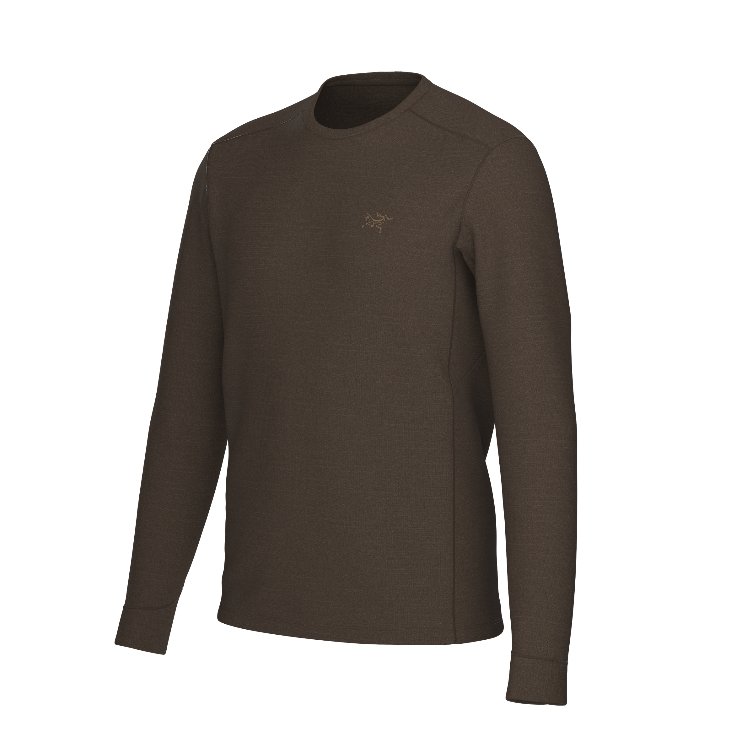 Arc'teryx Men's Rho Merino Wool Crew Neck LS in Carob - Image 4