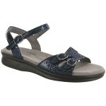 SAS Women's Duo Quarter Strap Sandal in Navy Perla