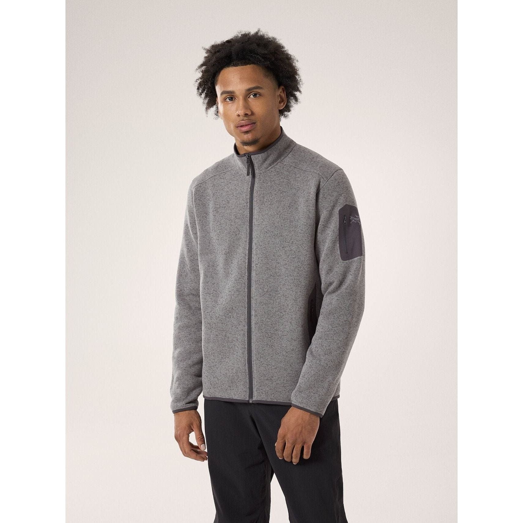 F24-X000008884-Covert-Cardigan-Void-Heather-Graphite-Front-View #color_void-heather-graphite