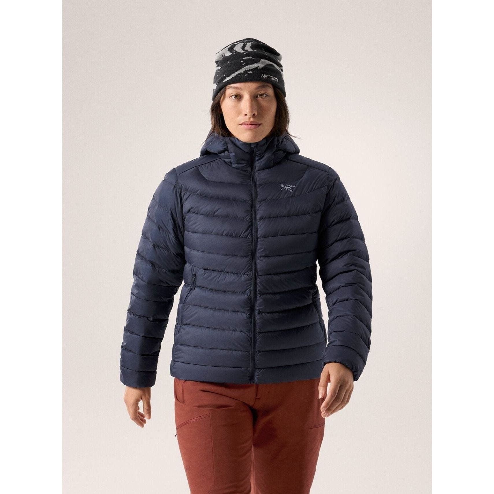 F24-X000009288-Cerium-Hoody-Black-Sapphire-Women-s-Front-View #color_black-sapphire-x