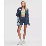 Lululemon Women's Define Cropped Jacket Nulu | Blue Twill/Gold/Gold - Image 3