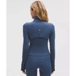 Lululemon Women's Define Cropped Jacket Nulu | Blue Twill/Gold/Gold - Image 4