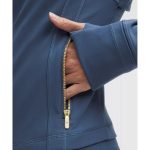 Lululemon Women's Define Cropped Jacket Nulu | Blue Twill/Gold/Gold - Image 6
