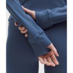 Lululemon Women's Define Cropped Jacket Nulu | Blue Twill/Gold/Gold - Image 7