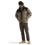 The North Face Men's 1996 Retro Nuptse Jacket in Mocha Brown/TNF Black - Image 5