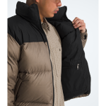 The North Face Men's 1996 Retro Nuptse Jacket in Mocha Brown/TNF Black - Image 9
