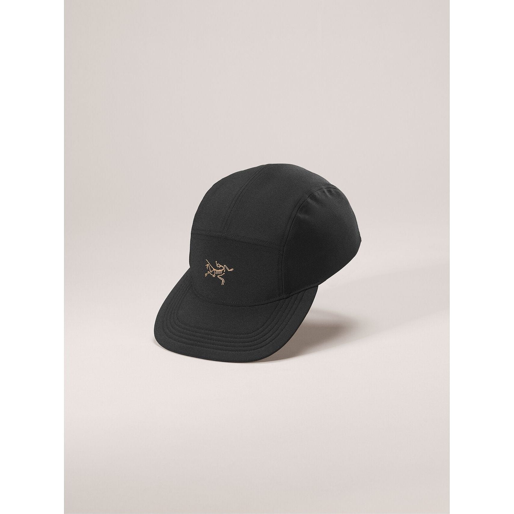 S24-X000006984-Calidum-5-Panel-Cap-Black-Front #color_black