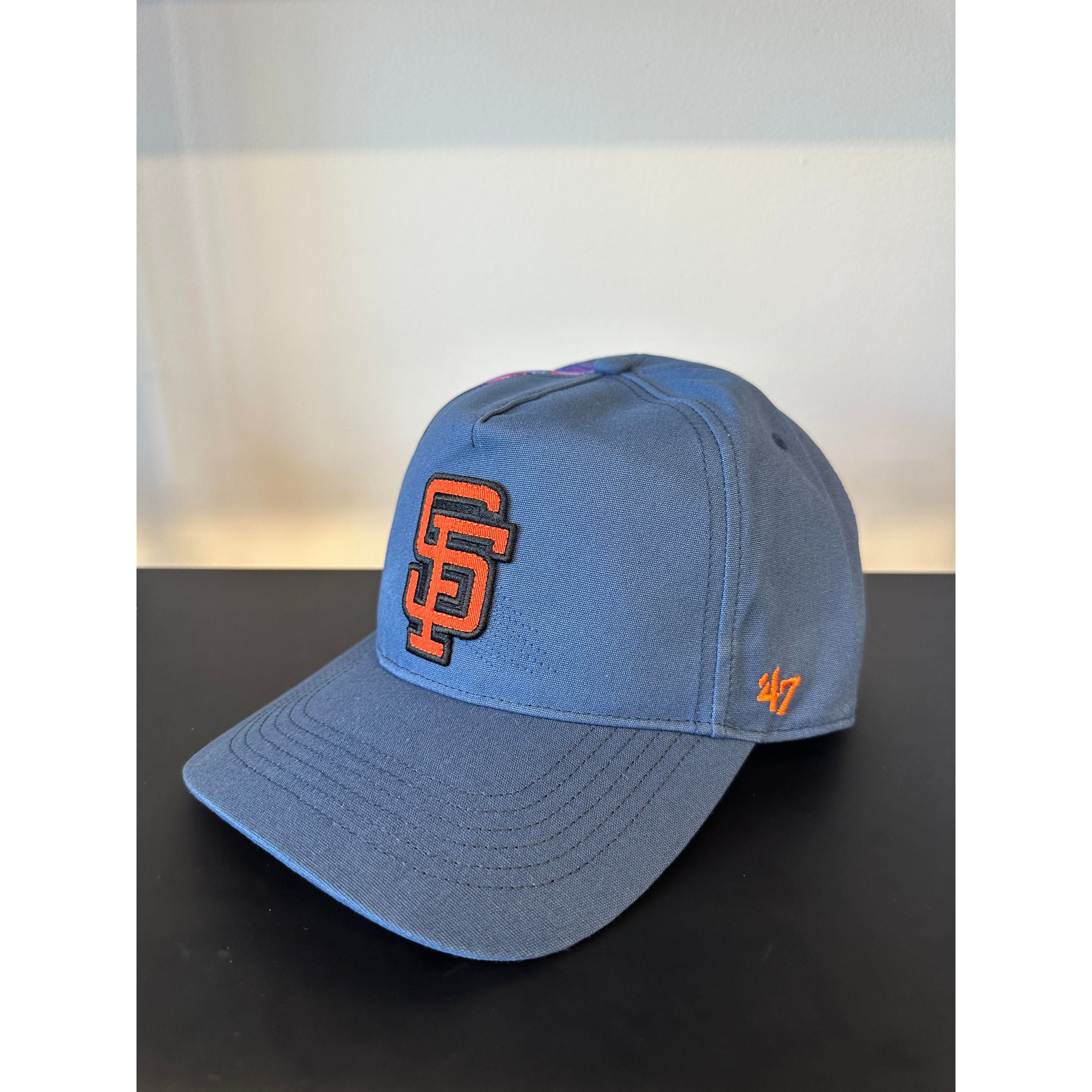 SF1 '47 San Francisco Giants Cooperstown Dyer Hitch Shredded Adjustable Hat - Image 1