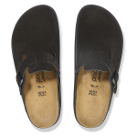 Birkenstock Boston Chunky Suede Leather in Black/Black - Image 6