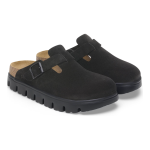Birkenstock Boston Chunky Suede Leather in Black/Black - Image 7