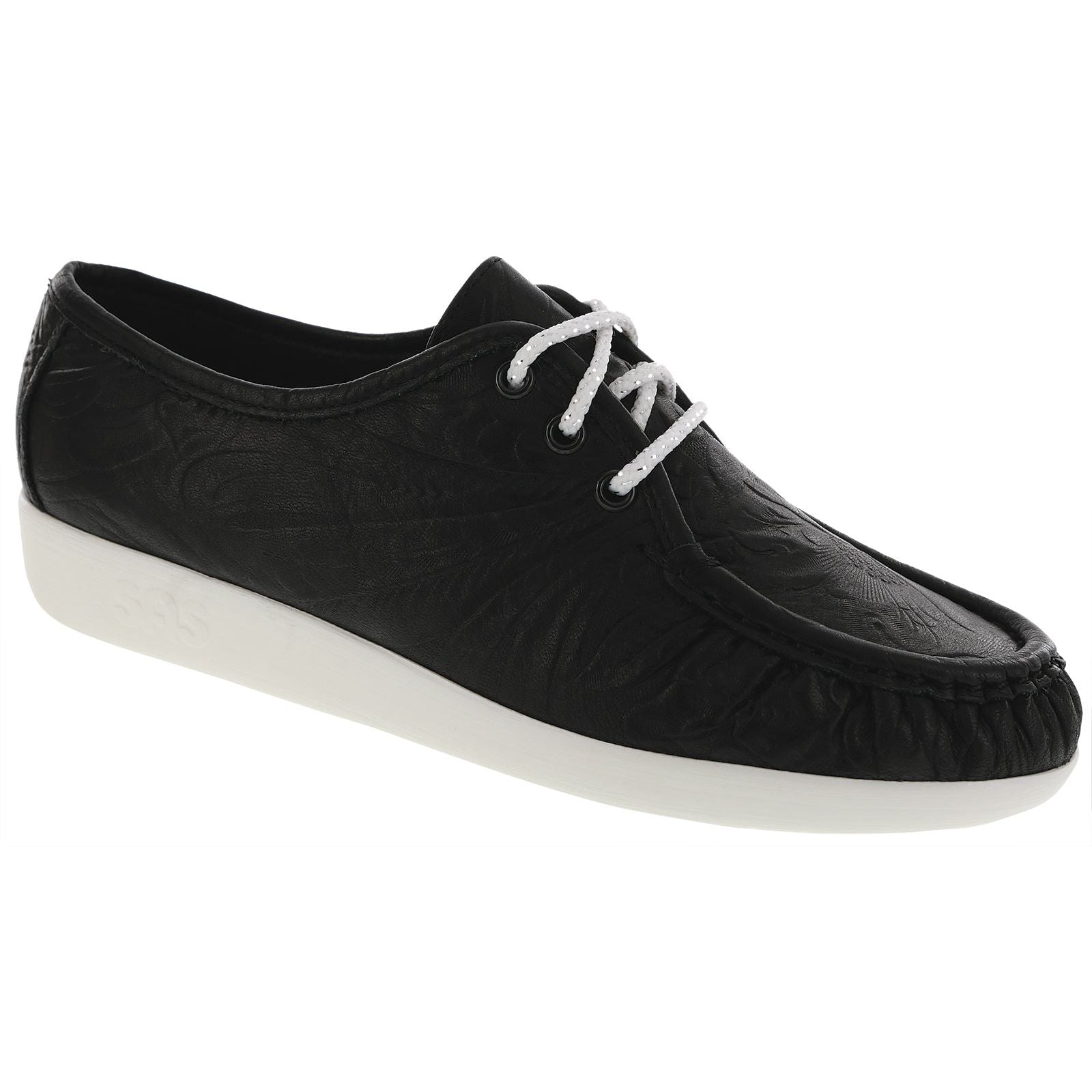 SiestaBlackLarse_1 SAS Women's Siesta Lace Up Loafer in Black Larse - Image 1