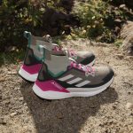 Adidas Men's Terrex Free Hiker 2.0 in Trace Cargo Talc Real Magenta - Image 6