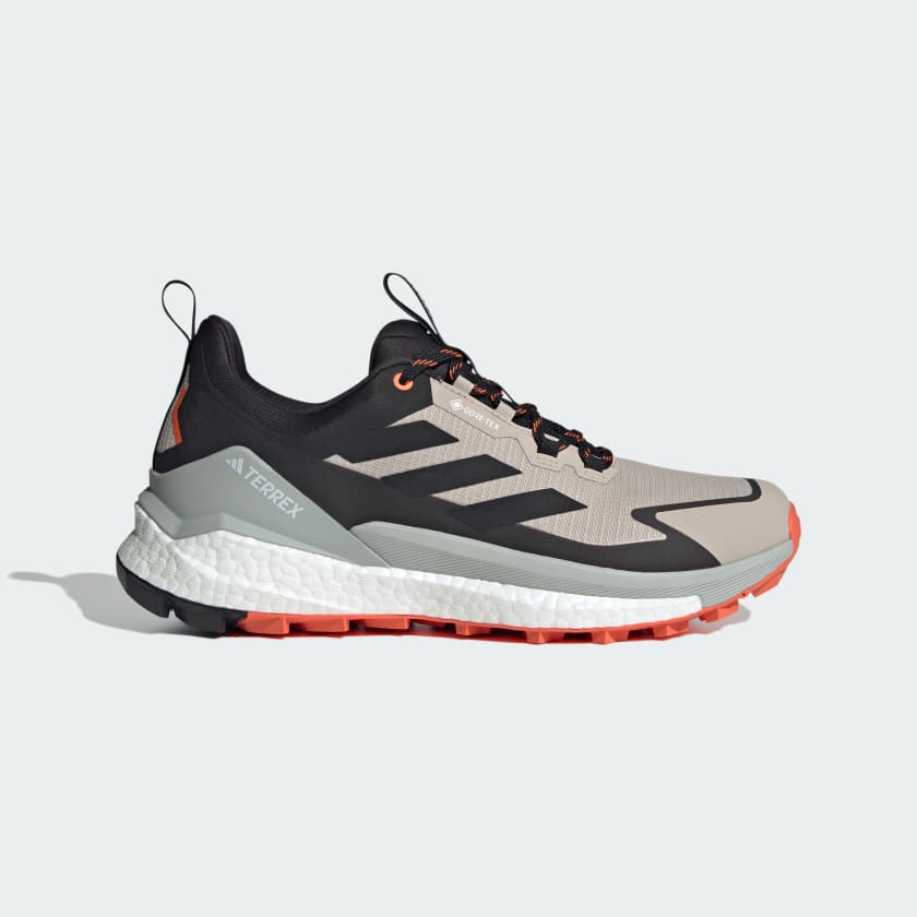 Terrex_Free_Hiker_2.0_Low_GORE-TEX_Hiking_Shoes_Beige_IG5459_01_standard Adidas Men's Terrex Free Hiker 2.0 Low Gore-Tex in Wonder Beige Core Black Semi Impact orange Men's Footwear