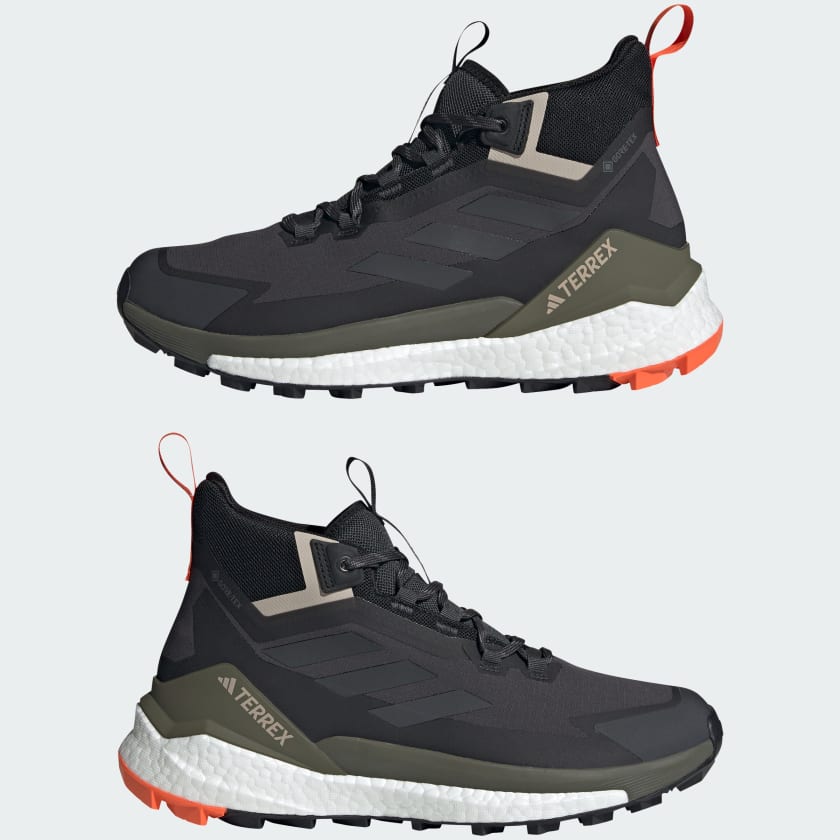 Adidas Men's Terrex Free Hiker Gore-Tex 2.0 in Carbon Grey Six Core Black - Image 7