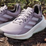 Adidas Women Terrex Soulstride Ultra Trail Running Shoes in Preloved Fig Silver Dawn Aurora Black - Image 9