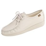 SAS Women's Siesta Lace Up Loafer in Bone - Image 3
