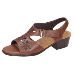 SAS Women's Sunburst Heel Strap Sandal in Chestnut - Image 3