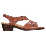 SAS Women's Sunburst Heel Strap Sandal in Chestnut - Image 4