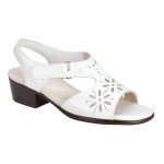 SAS Women's Sunburst Heel Strap Sandal in White