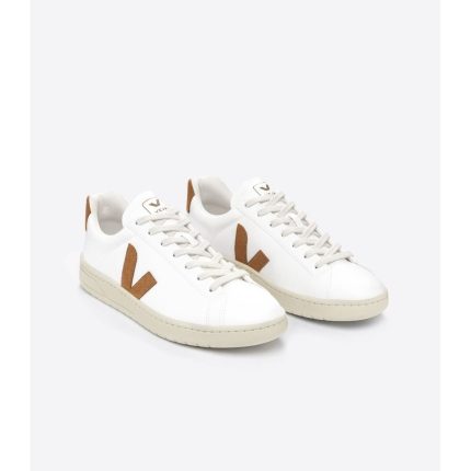 Veja Women's Urca CWL in White Camel-Footprint USA